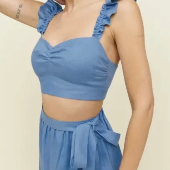 Reformation Pam linen two piece dress size 0 - Picture 2 of 5